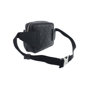 Louis Vuitton Body Bum Rama Taiga Leather Black Outdoor Bag